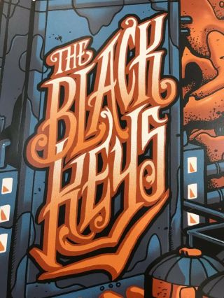 The Black Keys Lets Rock Milwaukee 2019 Concert Poster - Signed by Artist 2