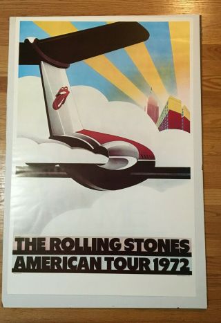 Rolling Stones American Tour 1972 Poster John Pashe