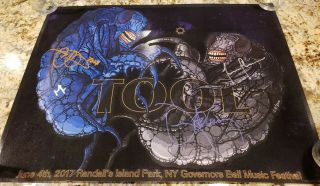 Tool Tour Poster Signed York Governors Ball Festival June 4 2017