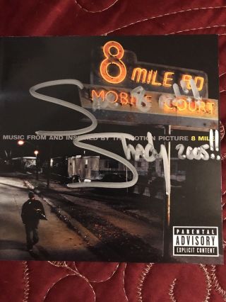 Eminem “slim Shady” 8 Mile Signed Cd