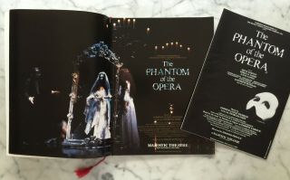 Phantom Of The Opera York Majestic Theatre Souvenir Program Insert 1988