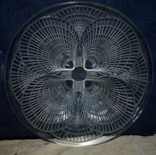 Rare Large Rene Lalique 12 " Coquilles Charger Platter - Signed 3009