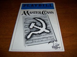 June 1986 Playbill - Master Class - Philip Bosco Len Cariou Werner Klemperer