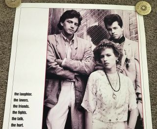 1986 PRETTY IN PINK Movie Poster,  Rolled,  27x41 3