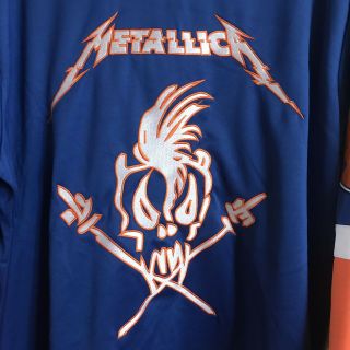 Metallica Vintage 90’s Hardwired Wherever I May Roam Tour Hockey Jersey Sz XXL 2