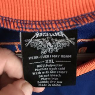 Metallica Vintage 90’s Hardwired Wherever I May Roam Tour Hockey Jersey Sz XXL 6