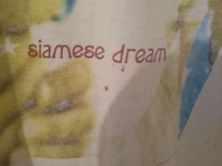 Vintage Authentic Smashing Pumpkins Siamese Dream Men ' s White T - Shirt 1993 Giant 6