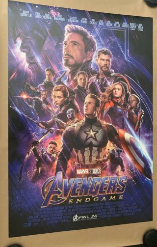 Avengers Endgame & Infinity War D/s Final Movie Poster Set 27 " X40 "