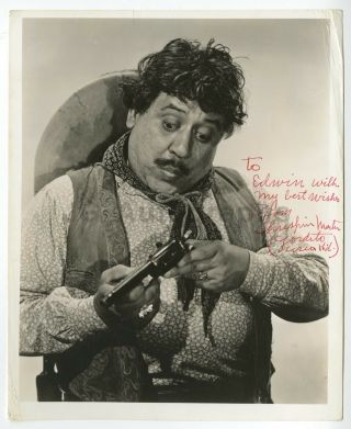 Chris - Pin Martin - Actor: " The Cisco Kid " Film Series - Signed 8x10 Photograph