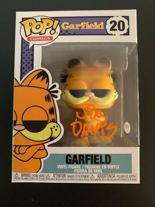 Jim Davis Signed Garfield Funko Pop Psa/dna