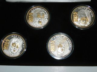 KISS Band Psycho Circus Tour Liberty GOLD SELECT SILVER Coin Box SET 1998 3