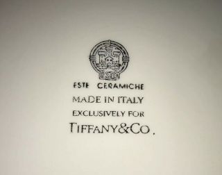 Tiffany & Co.  Este Ceramiche Italy Ceramic 13” Plate Egg Dish Bowl Trompe L ' oeil 3