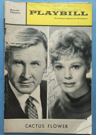 Cactus Flower Playbill Signed By Betsy Palmer And More (june 1968) Lloyd Bridges