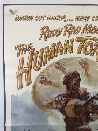 HUMAN TORNADO Movie Poster (VeryGood -) One Sheet 1976 Blaxploitation 3735 2