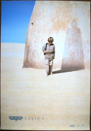 Polish 1 - Sheet - Advance Star Wars Episode - 1 1999 Movie Poster George Lucas