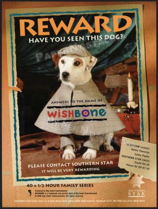 Wishbone_original 1995 Trade Ad_tv Series Promo_jack Russell Terrier_sherlock