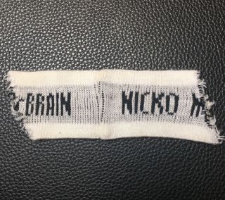 Iron Maiden - Nicko Mcbrain - Stage - Worn Custom Tour Wristband