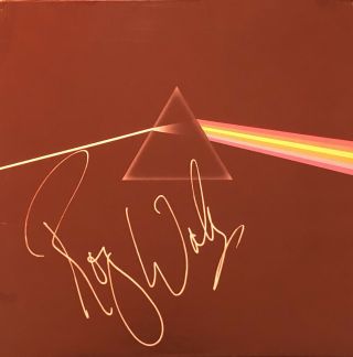 Pink Floyd Roger Waters Signed Dark Side Of The Moon Lp Album