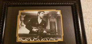 SCARFACE TONY MONTANA Al Pacino FRAMED SHADOW BOX PICTURE GUN & BULLETS Display 3