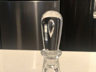 Vintage Steuben Teardrop Crystal Glass Decanter Samuel Ayres W Shot Glasses 7736 3