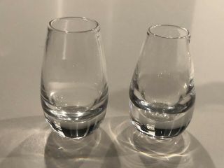 Vintage Steuben Teardrop Crystal Glass Decanter Samuel Ayres W Shot Glasses 7736 9