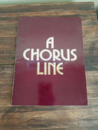 1975 A Chorus Line Souvenir Program Reproduced