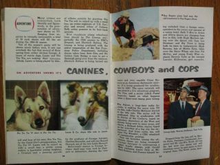 Sept.  25,  1954 Fall Preview Tv Guide Maga (rin Tin Tin/jeffs Collie/mickey Rooney