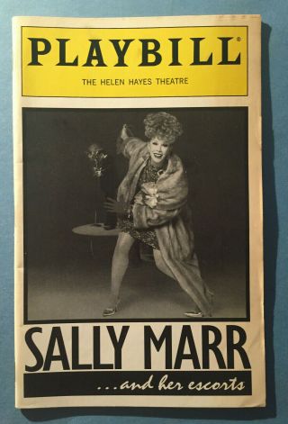 Sally Marr And Her Escorts Playbill (may 1994) Joan Rivers