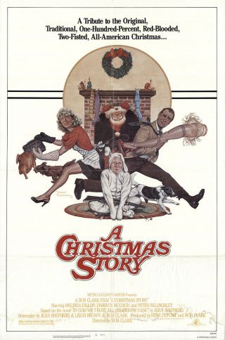 A Christmas Story 1983 27x41 Orig Movie Poster Fff - 58403 Darren Mcgavin