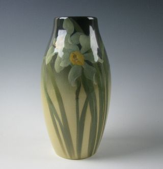 Rookwood Pottery Artist Signed Vase With Flowers