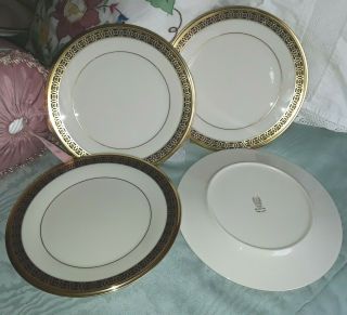 Set Of 4 Lenox Tudor Dinner Plates,  10 3/4 "