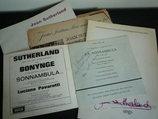JOAN SUTHERLAND HAND SIGNED 1965 ROYAL OPERA HSE LONDON PROGRAM 