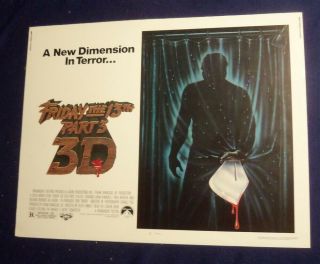 Friday The 13th Iii 22x28 Rolled Movie Poster 1982 3 Horror