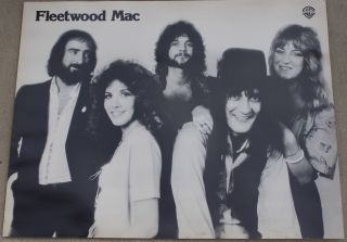 Vintage Fleetwood Mac Warner Bros Poster Album Promo Record Store Display