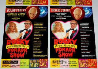 ROCKY HORROR SHOW - 1994 UK TOUR - x4 POSTERS - HOWARD SAMUELS - JONATHON MORRIS 2