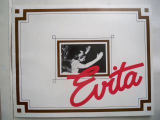 Evita Souvenir Program Valerie Perri / John Herrera / Robb Alton Tour 1980