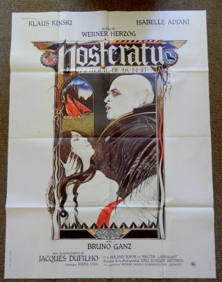 Nosferatu The Vampyre / Movie Poster / Vampire / Kinski / Large Format 47 X 63 "