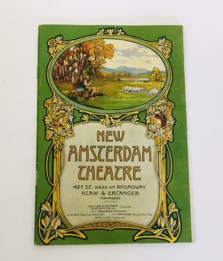 1918 Amsterdam Theatre (ny) Program: The Girl Behind The Gun Wondeerful Ads