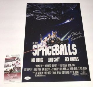 Mel Brooks Spaceballs Signed 11x17 Photo Jsa In Person Autograph