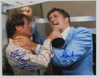 Roger Moore Richard Kiel Jsa Signed Photo James Bond The Spy Who Loved Me Jaws