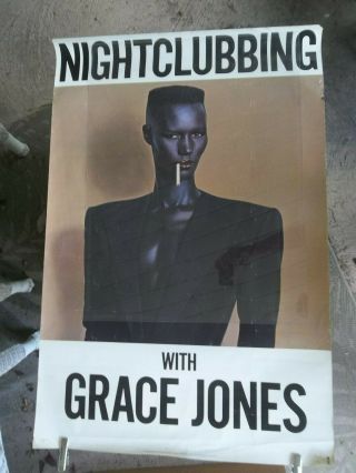 Grace Jones Nightclubbing Promo Poster 1981 Island Records