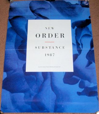 Order Uk Record Company Promo Poster For The Compilation Cd " Substance " 1987