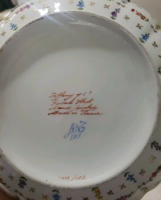 Tiffany & Co.  PRIVATE STOCK Le Tallec Hand Painted French Porcelain Serving Bowl 4