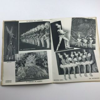 1953 Folies Bergere Souvinenir Theater Program Advertising Black Velvet 5