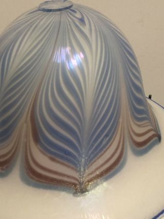 Favrile Art Glass Lamp Tiffany Style Vintage Unique 5