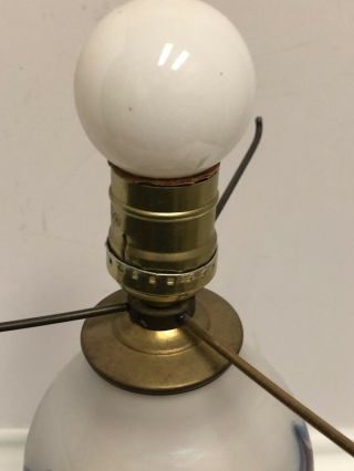 Favrile Art Glass Lamp Tiffany Style Vintage Unique 9