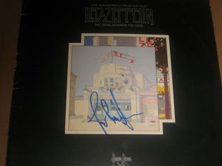Led Zeppelin John Paul Jones Signed Autographed Album Song Remains Same Real