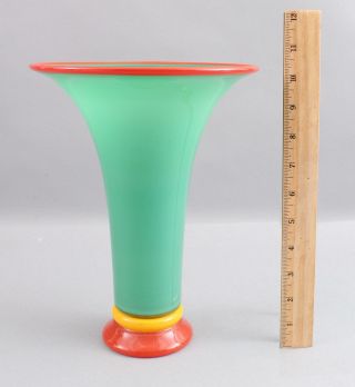 Authentic Jan - Erik Ritzman Swedish Transjo Hytta Modernist Art Glass Vase