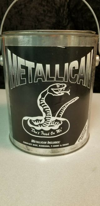 RARE Metallica METALLICAN Don ' t Tread On Me Collectors Can COMPLETE & 1990s 11