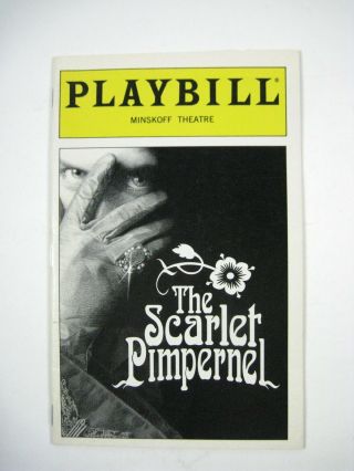 The Scarlet Pimpernel Playbill 1998 Minskoff Theatre Christine Andreas
